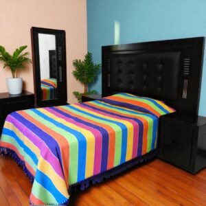 Colcha Artesanal Dulce Arcoiris – Disponible en 4 tamaños
