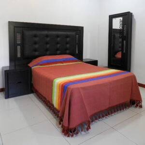 Colchas Artesanales Todo Cedrón Cabeceras de Colores – Disponible en 4 tamaños.