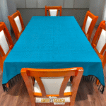 Mantel Artesanal Oaxaqueño Todo Turquesa de 4/6/8/10 Sillas – Hecho en Oaxaca
