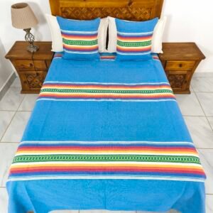 Juego de Colcha Turquesa Multicolor