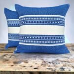 Fundas Cojín Azul con Natural