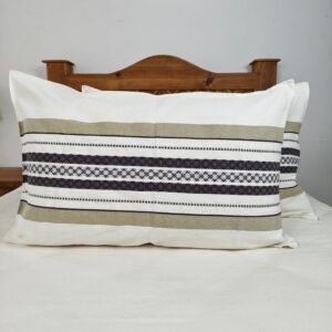 Fundas de Almohada Natural con Cafe