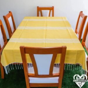 Mantel Artesanal Oaxaqueño Amarillo